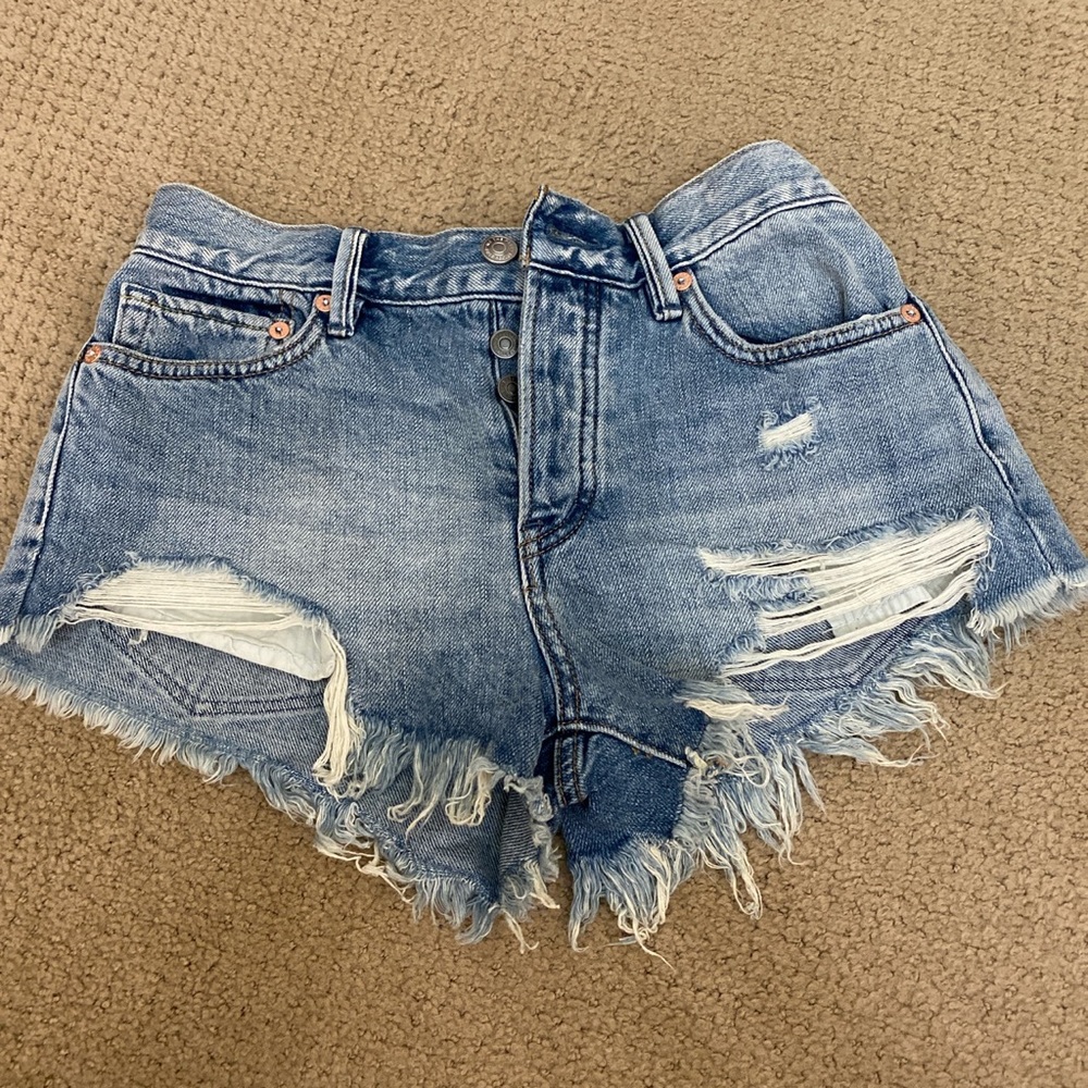 Free People Jean Shorts